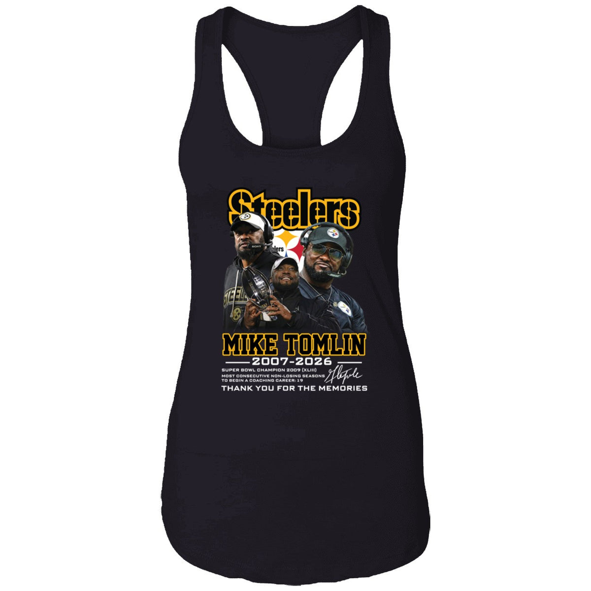 Mike Tomlin Steelers 2007 2026 Thank You For The Memories Shirt