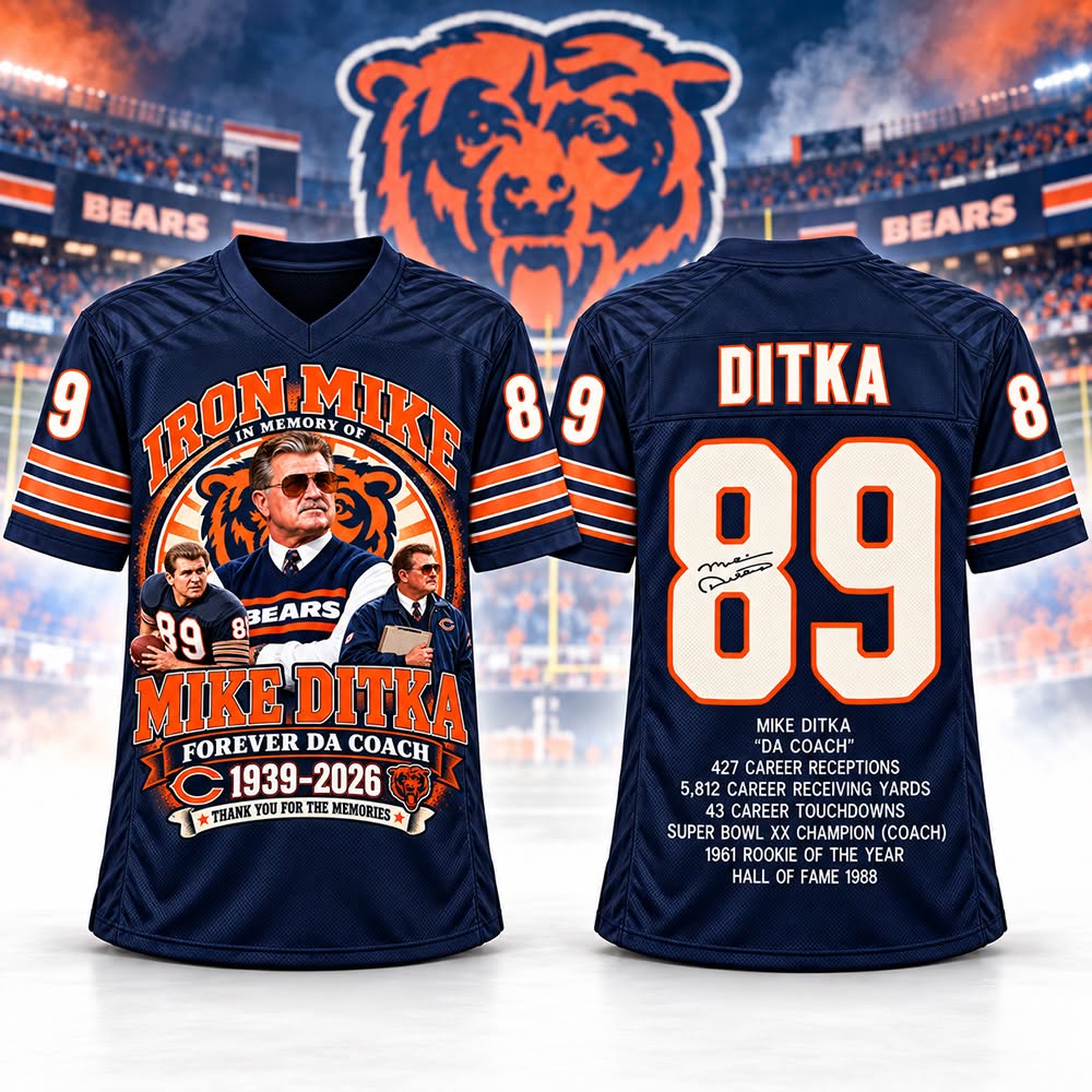 Mike Ditka Iron Mike Forever Da Coach 1939 2026 Jersey Shirt