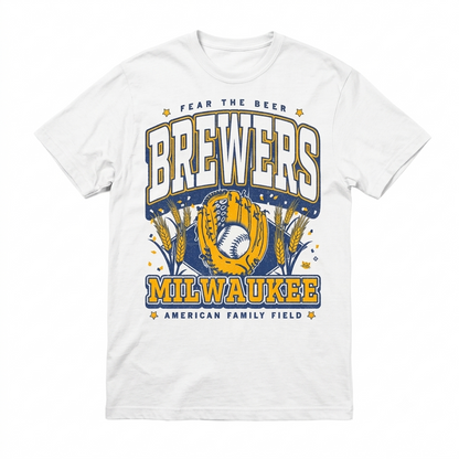 Milwaukee Brewers Fear The Beer American Family Field Shirt