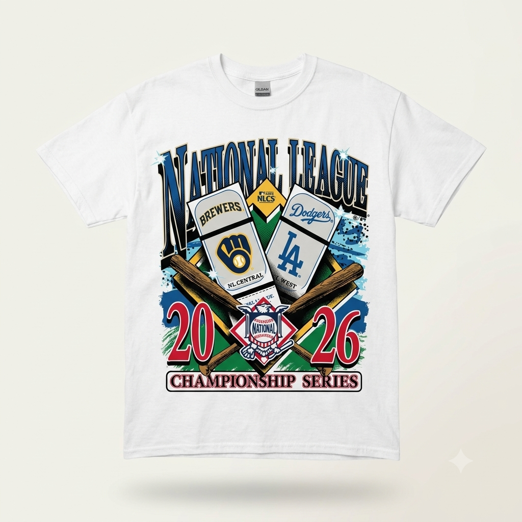 Milwaukee Brewers Vs Los Angeles Dodgers National League 2026 Championship Series Shirt