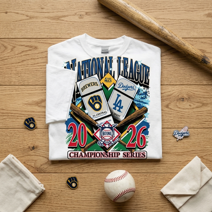 Milwaukee Brewers Vs Los Angeles Dodgers National League 2026 Championship Series Shirt