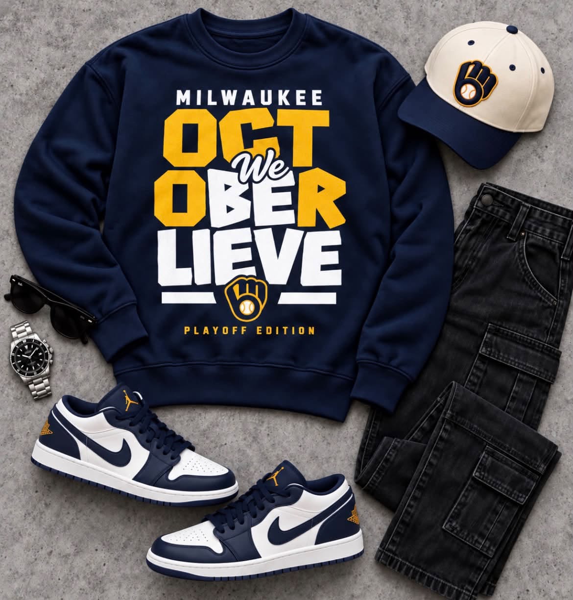 Milwaukee Brewers We October Lieve Playoff Edition Shirt