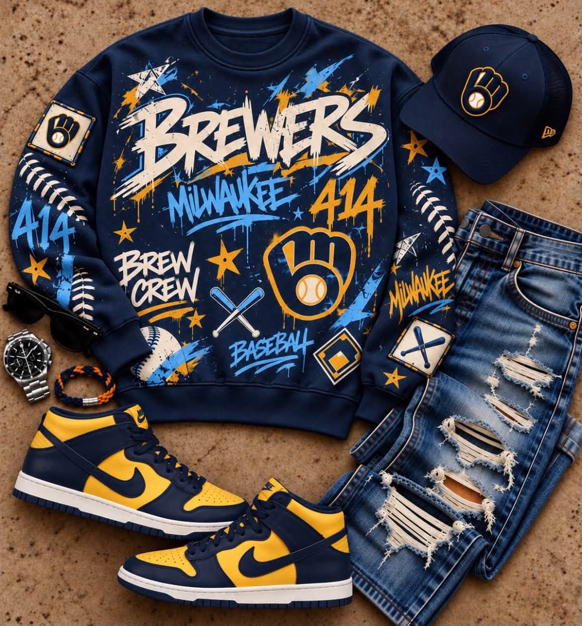 Milwaukee Brewers Brew Crew Sweatshirt