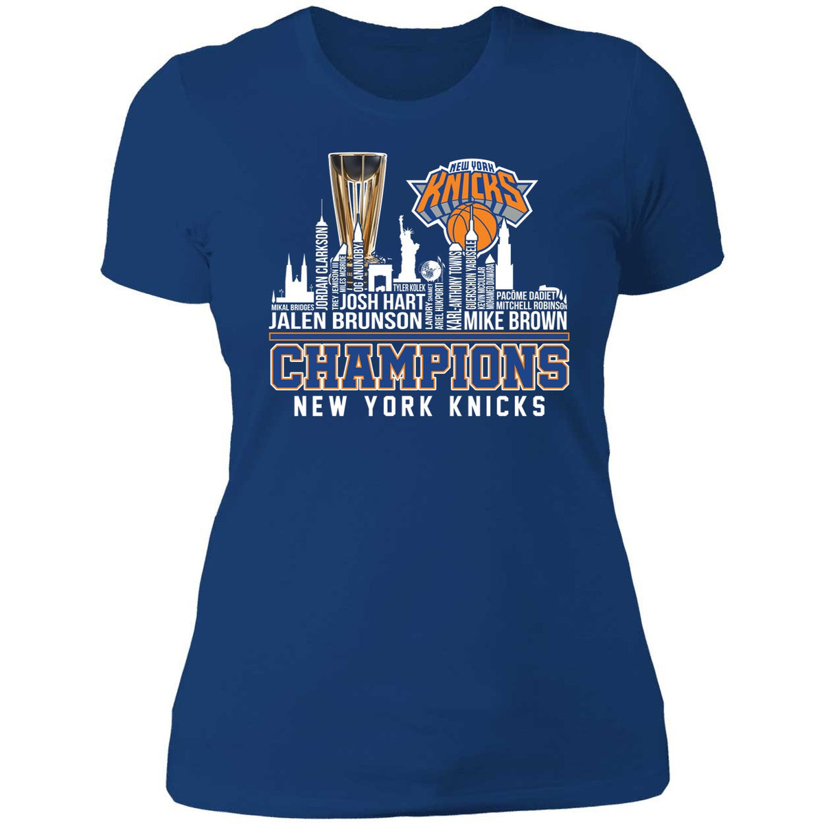 New York Knicks 2025 Champions Cup Long Sleeve Shirt