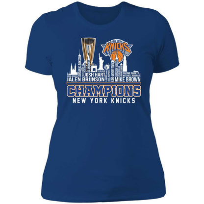 New York Knicks 2025 Champions Cup Long Sleeve Shirt