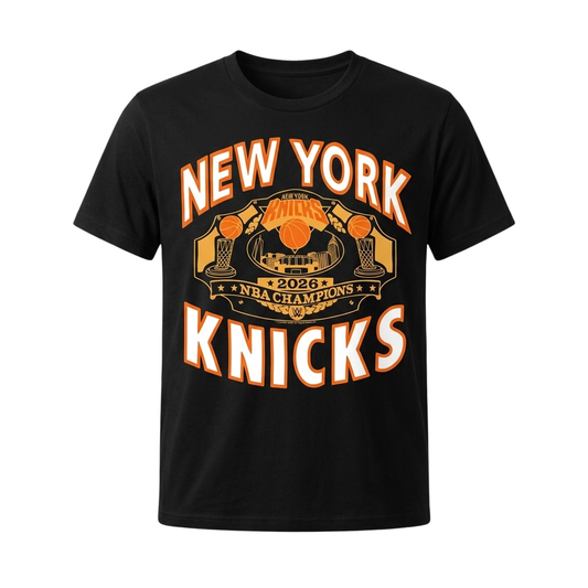 New York Knicks And WWE Championship Belt Shirt