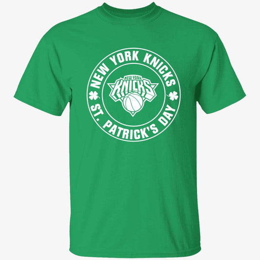 New York Knicks St Patrick's Day Shamrock Green Shirt