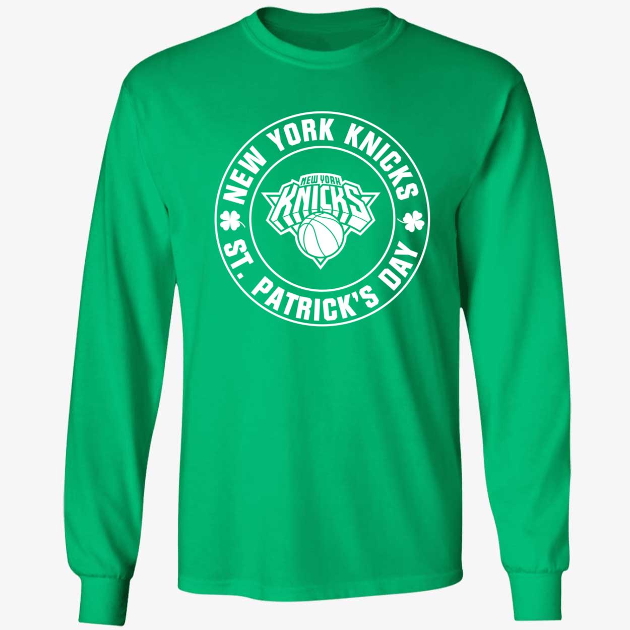 New York Knicks St Patrick's Day Shamrock Green Shirt