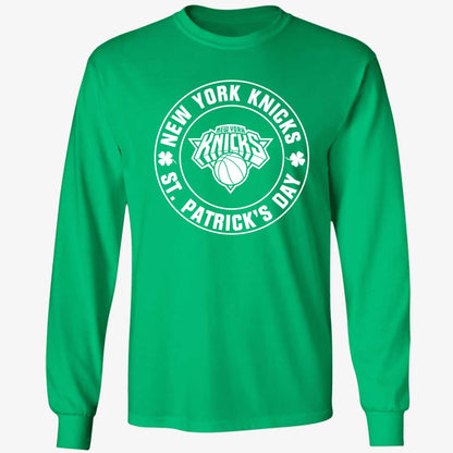 New York Knicks St Patrick's Day Shamrock Green Shirt