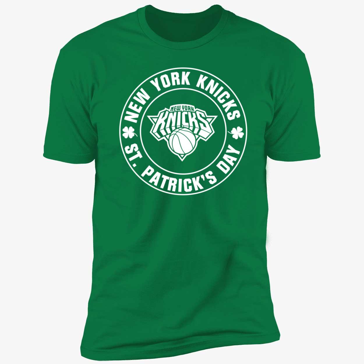 New York Knicks St Patrick's Day Shamrock Green Shirt