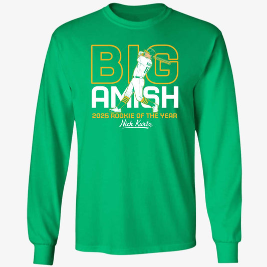 Nick Kurtz Big Amish Rookie Of The Year Long Sleeve Shirt