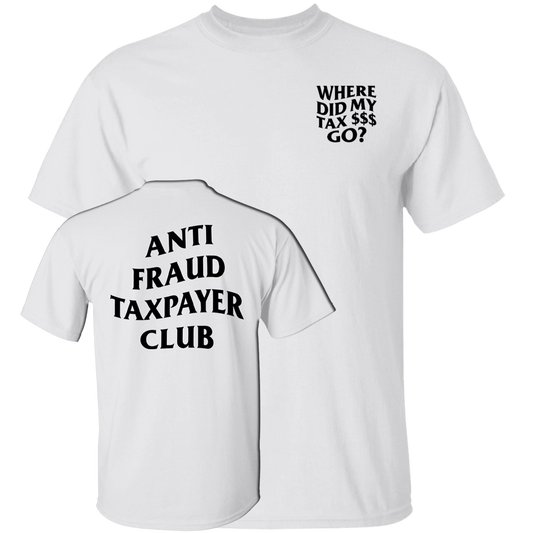 [Front + Back] Nick Shirley Anti Fraud Taxpayer Club Shirt