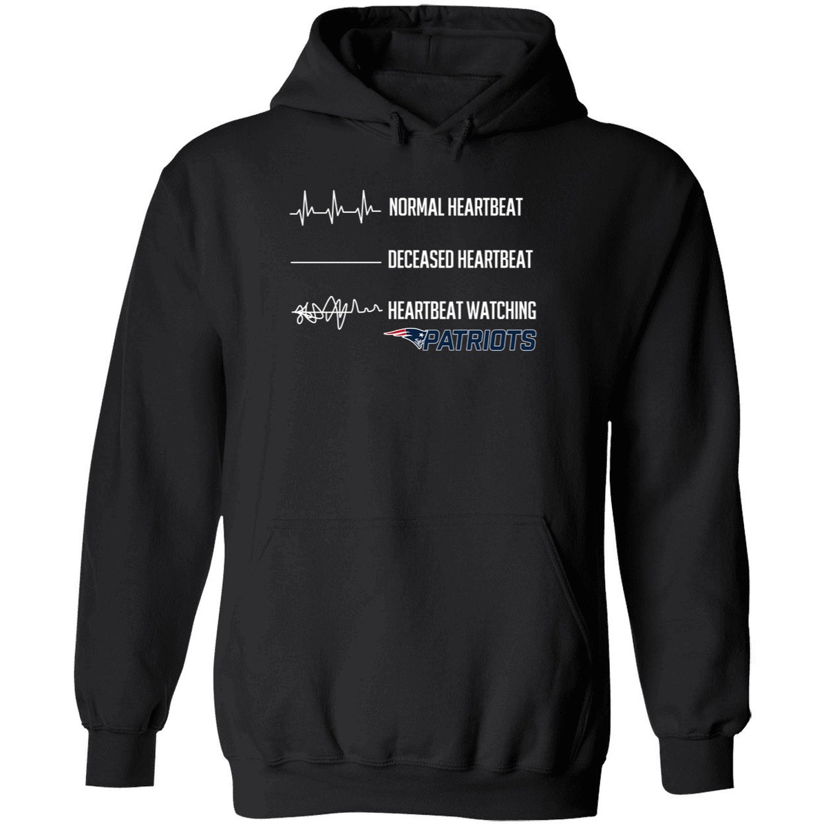 Normal Heartbeat Deceased Heartbeat Heartbeat Watching Patriots Shirt
