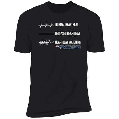 Normal Heartbeat Deceased Heartbeat Heartbeat Watching Patriots Shirt