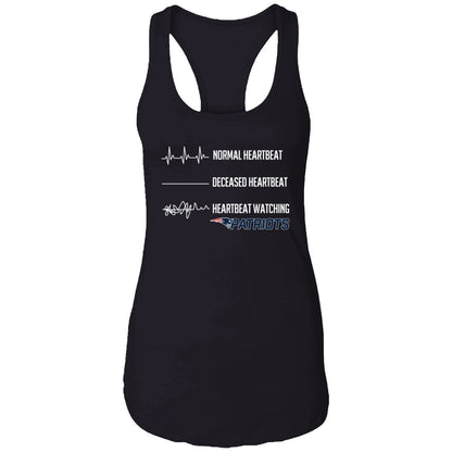Normal Heartbeat Deceased Heartbeat Heartbeat Watching Patriots Shirt