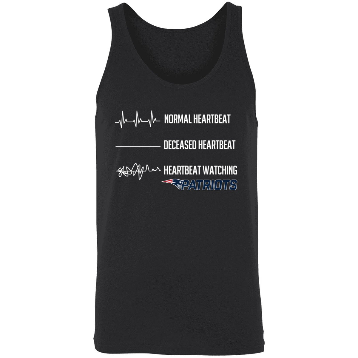Normal Heartbeat Deceased Heartbeat Heartbeat Watching Patriots Shirt