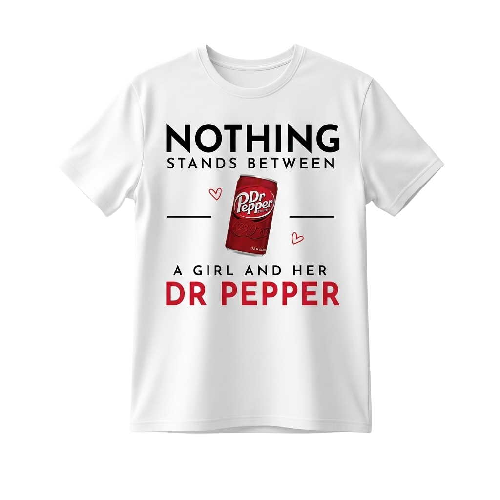 Nothing Stands Between A Girl And Her Dr Pepper Shirt