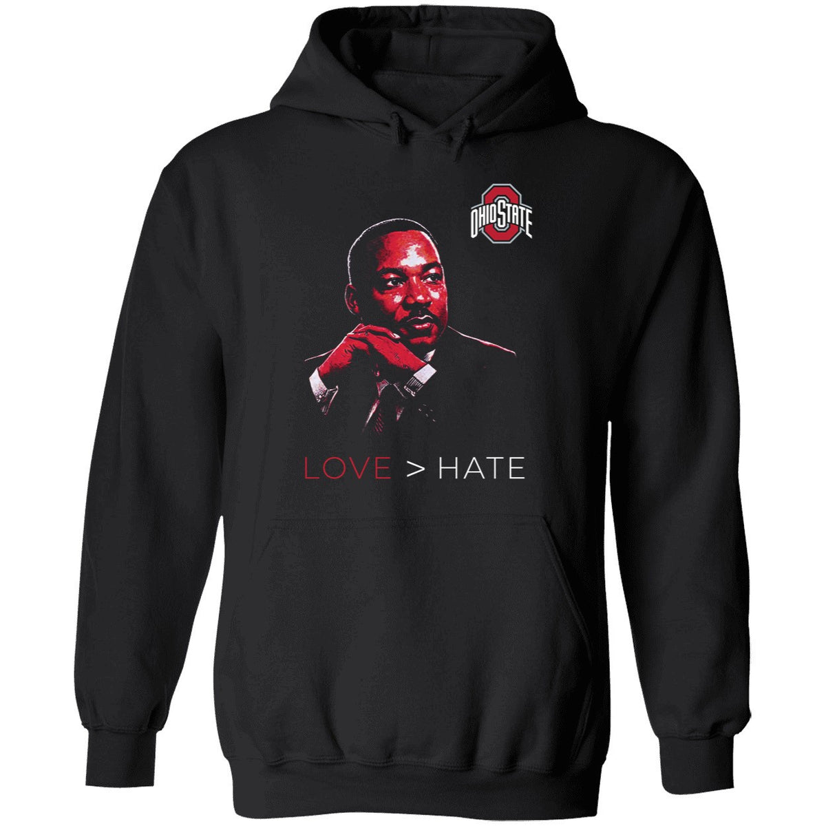 Ohio State Love > Hate MLK Day Shirt