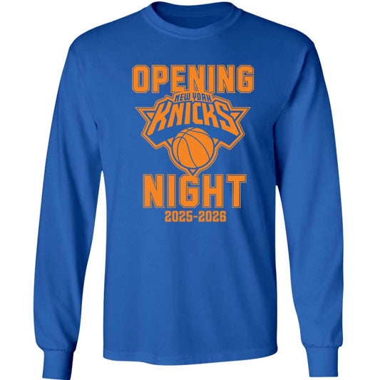 Opening New York Knicks Night 2025 2026 Long Sleeve Shirt