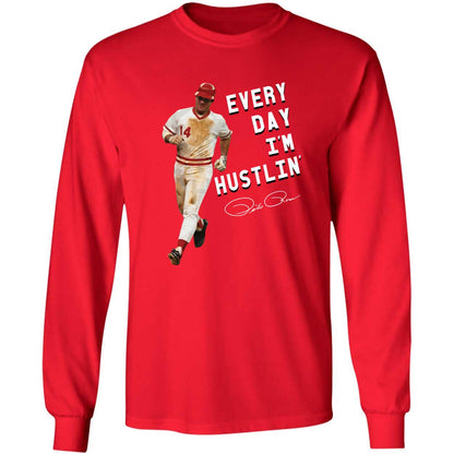Pete Rose Every Day I'm Hustlin' Shirt