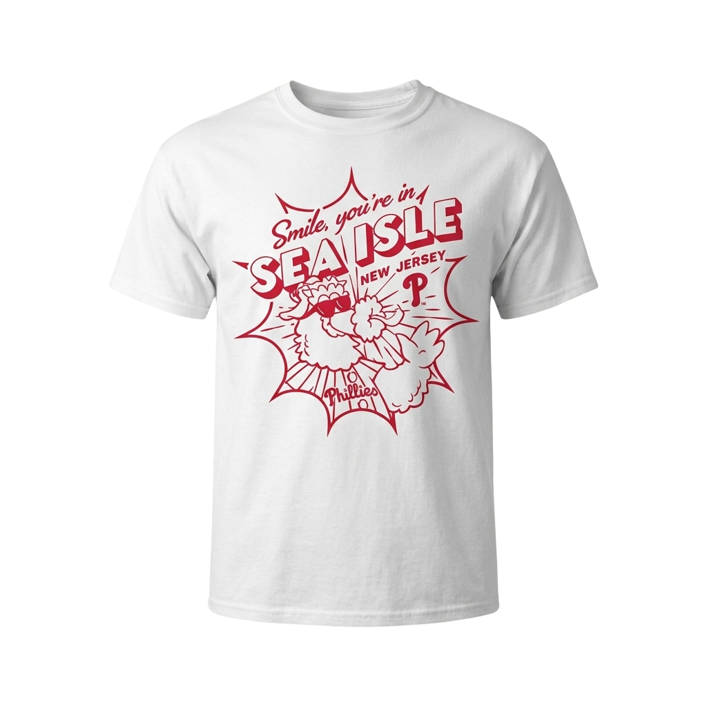 Philadelphia Phillies Smile You're In Sea Isle New Jersey Shirt