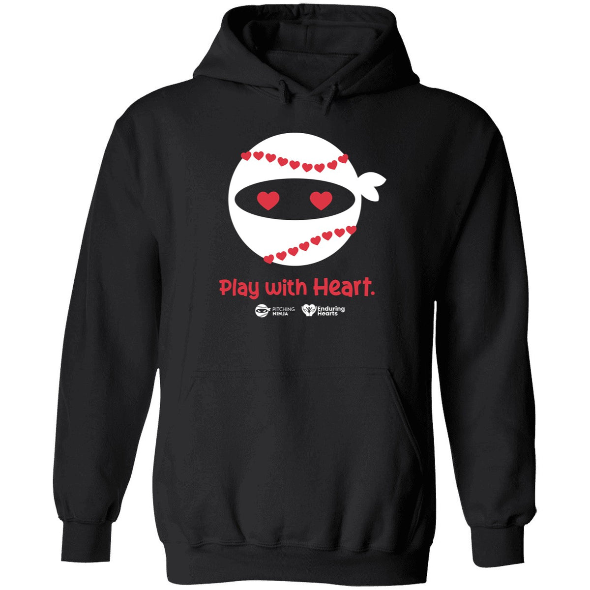 Pitching Ninja Play With Heart Shirt