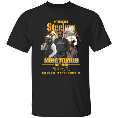 Pittsburgh Steelers Mike Tomlin 2007 2025 Thank You For The Memories Shirt