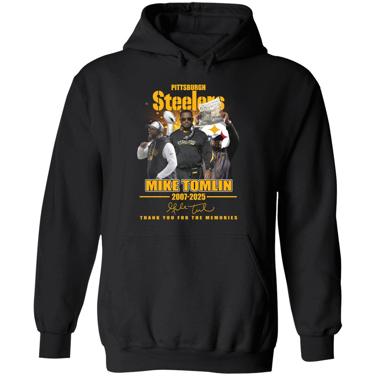 Pittsburgh Steelers Mike Tomlin 2007 2025 Thank You For The Memories Shirt
