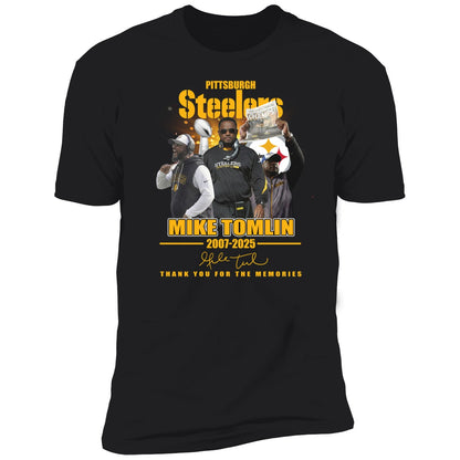 Pittsburgh Steelers Mike Tomlin 2007 2025 Thank You For The Memories Shirt