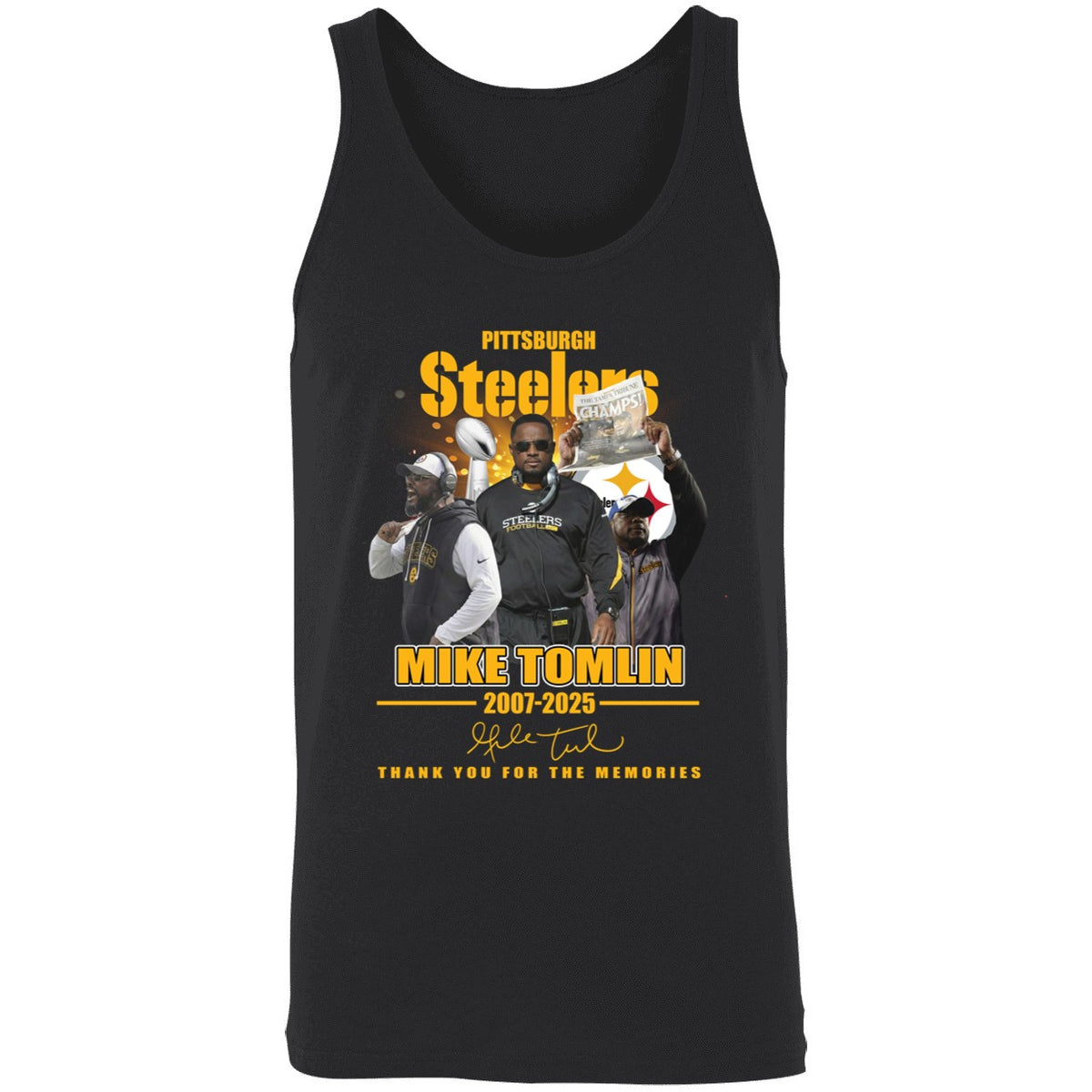Pittsburgh Steelers Mike Tomlin 2007 2025 Thank You For The Memories Shirt
