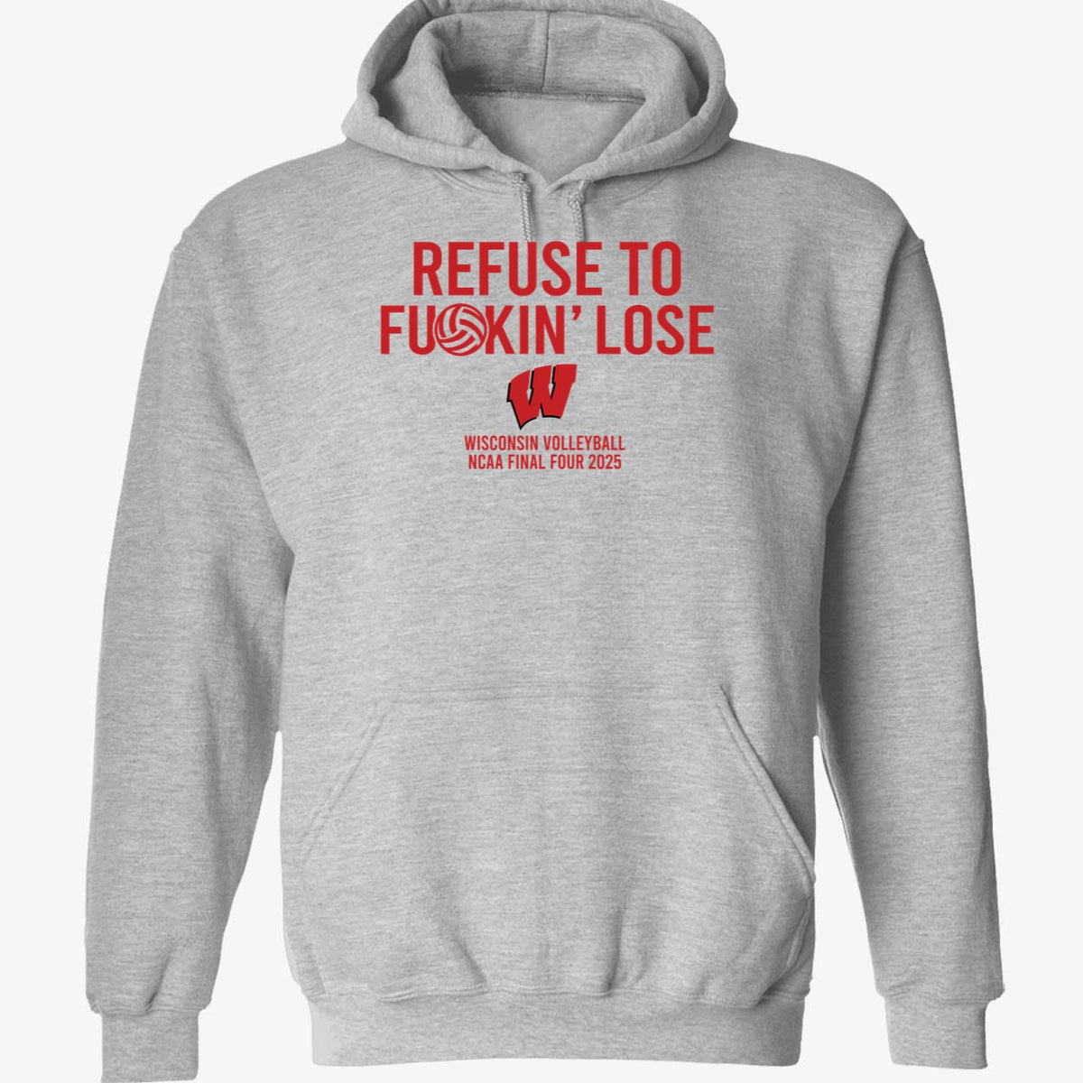 Refuse To F*ckin' Lose Wisconsin Volleyball Premium SS T-Shirt