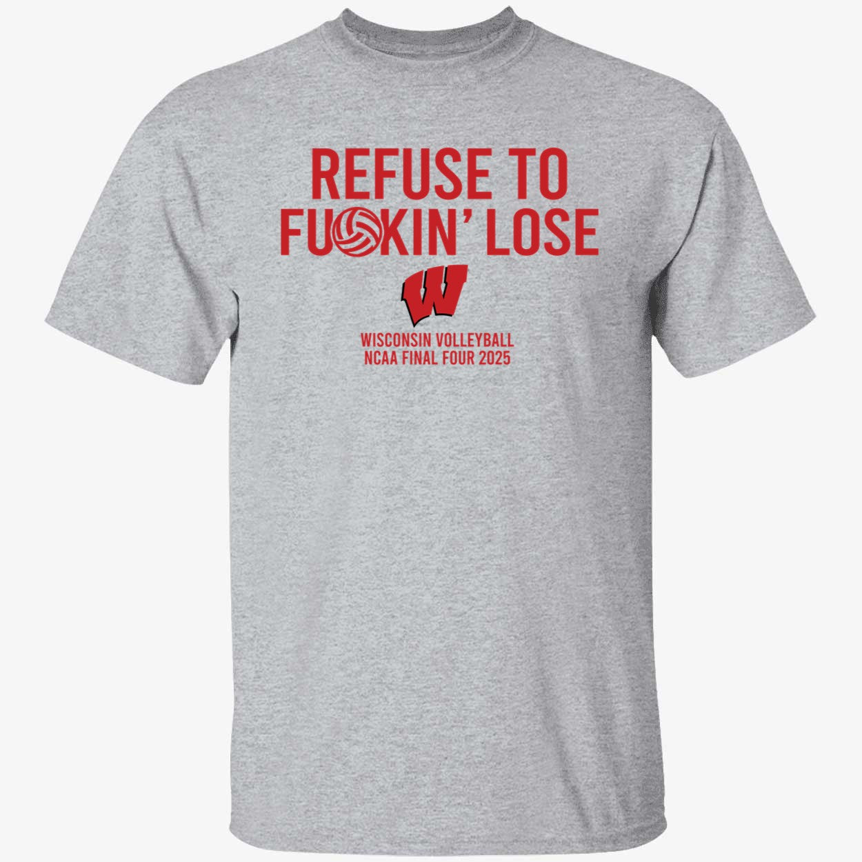Refuse To F*ckin' Lose Wisconsin Volleyball Hoodie