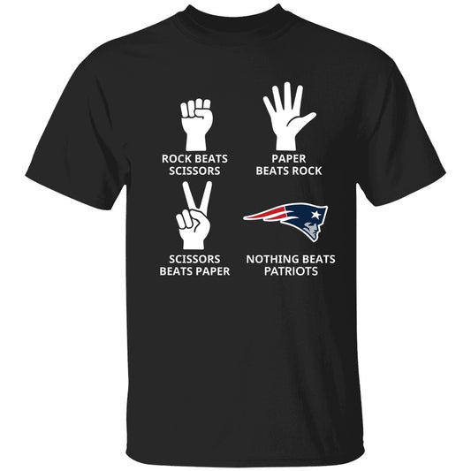 Rock Beats Scissors Paper Beats Rock Nothing Beats Patriots Shirt