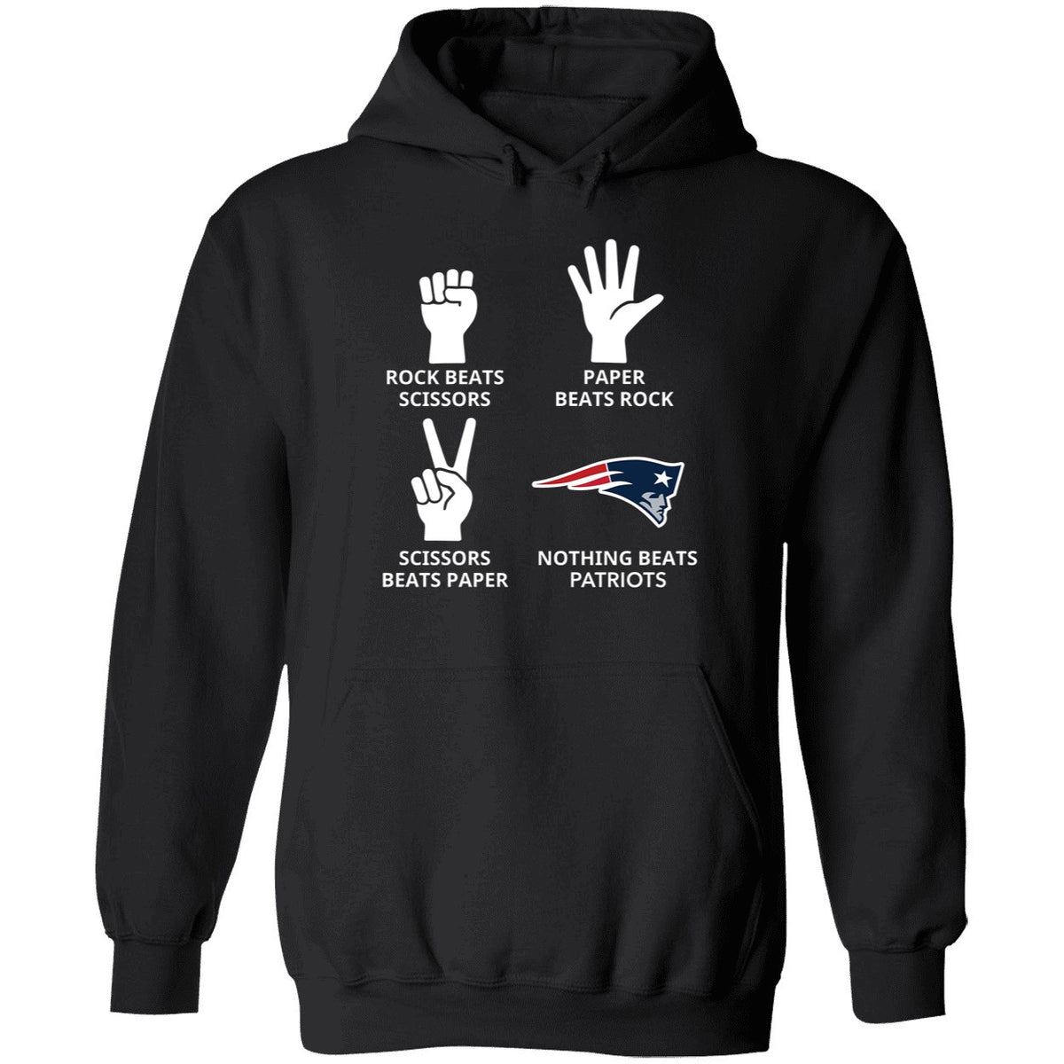 Rock Beats Scissors Paper Beats Rock Nothing Beats Patriots Shirt