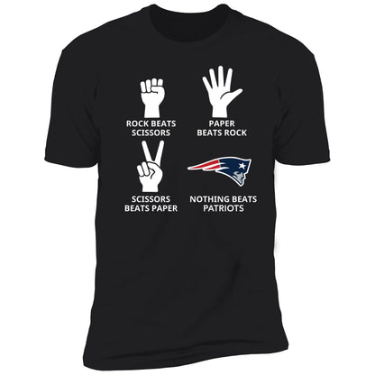 Rock Beats Scissors Paper Beats Rock Nothing Beats Patriots Shirt
