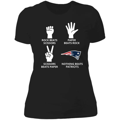 Rock Beats Scissors Paper Beats Rock Nothing Beats Patriots Shirt