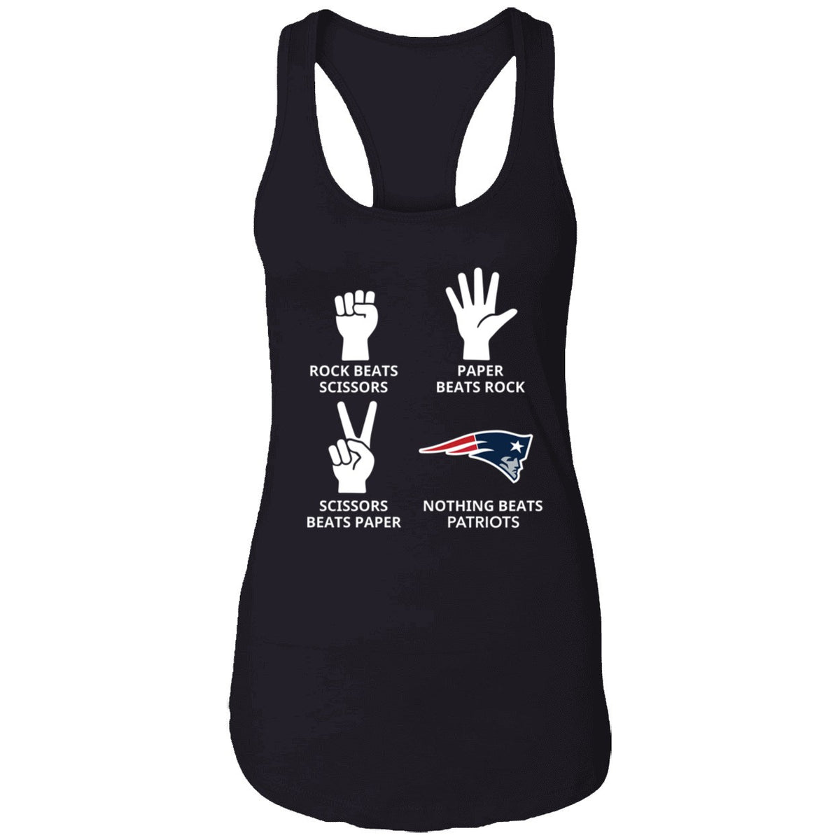 Rock Beats Scissors Paper Beats Rock Nothing Beats Patriots Shirt