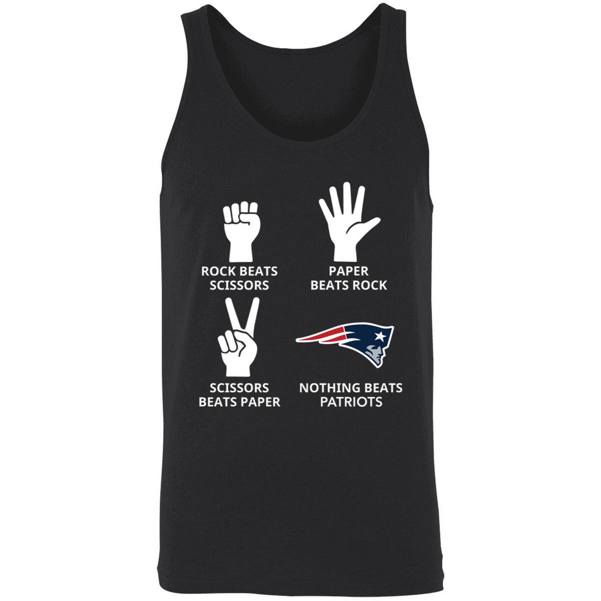 Rock Beats Scissors Paper Beats Rock Nothing Beats Patriots Shirt