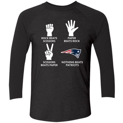 Rock Beats Scissors Paper Beats Rock Nothing Beats Patriots Shirt