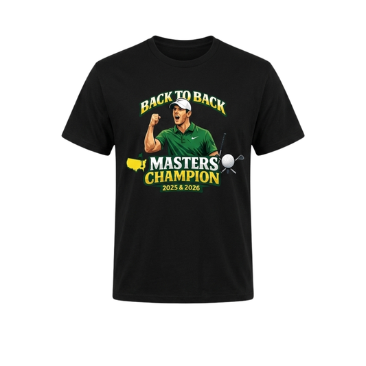 Rory McIlroy Back To Back Masters Champion 2026 Golf Shirt