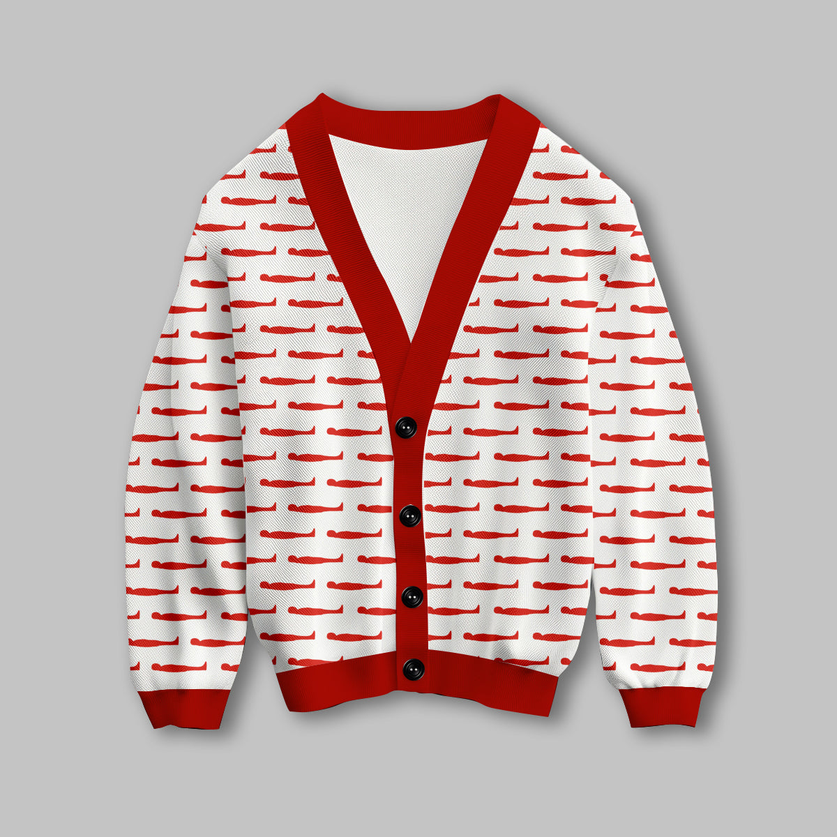 Saddam Hiding Spot Knitted Cardigan Shirt