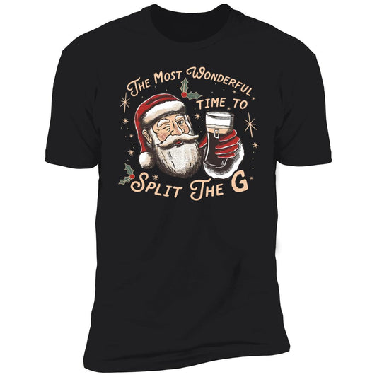 Santa The Most Wonderful Time To Split The G Christmas Premium SS T-Shirt