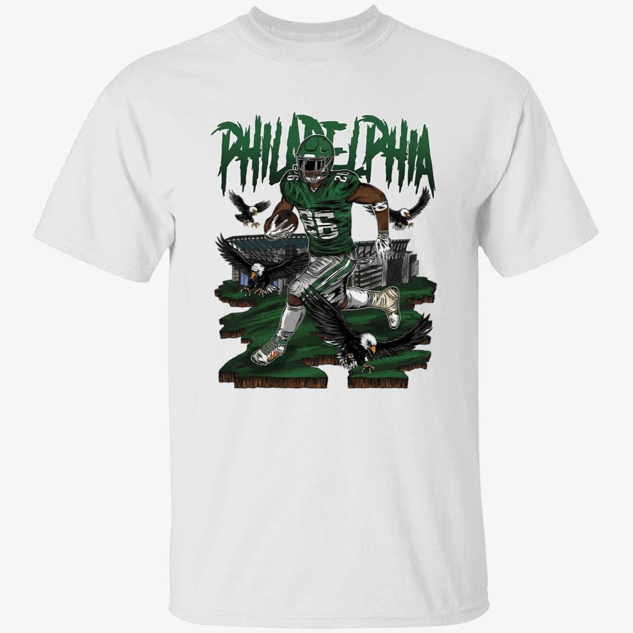 Saquon Barkley Run It Up Philadelphia Eagles Shirt