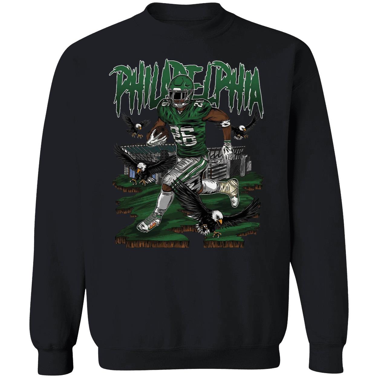 Saquon Barkley Run It Up Philadelphia Eagles Shirt