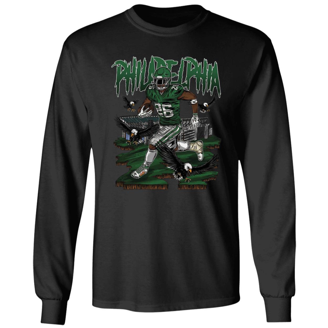 Saquon Barkley Run It Up Philadelphia Eagles Shirt
