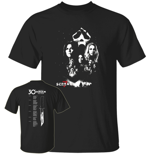 [Front + Back] Scream 7 30th Anniversary Of Scream Kill Tour Shirt