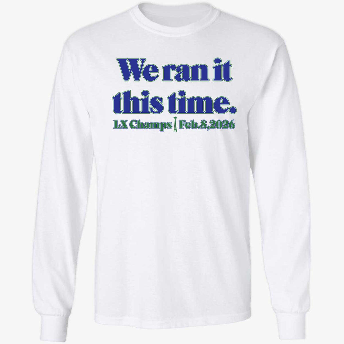 Seahawk We Ran It This Time Shirt