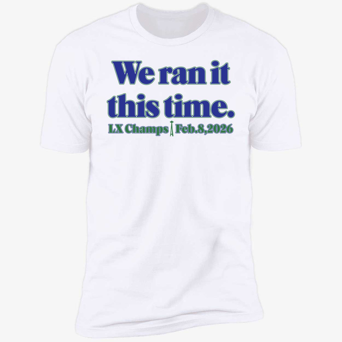 Seahawk We Ran It This Time Shirt
