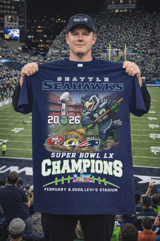Seattle Seahawks 2026 Super Bowl Champions Shirt