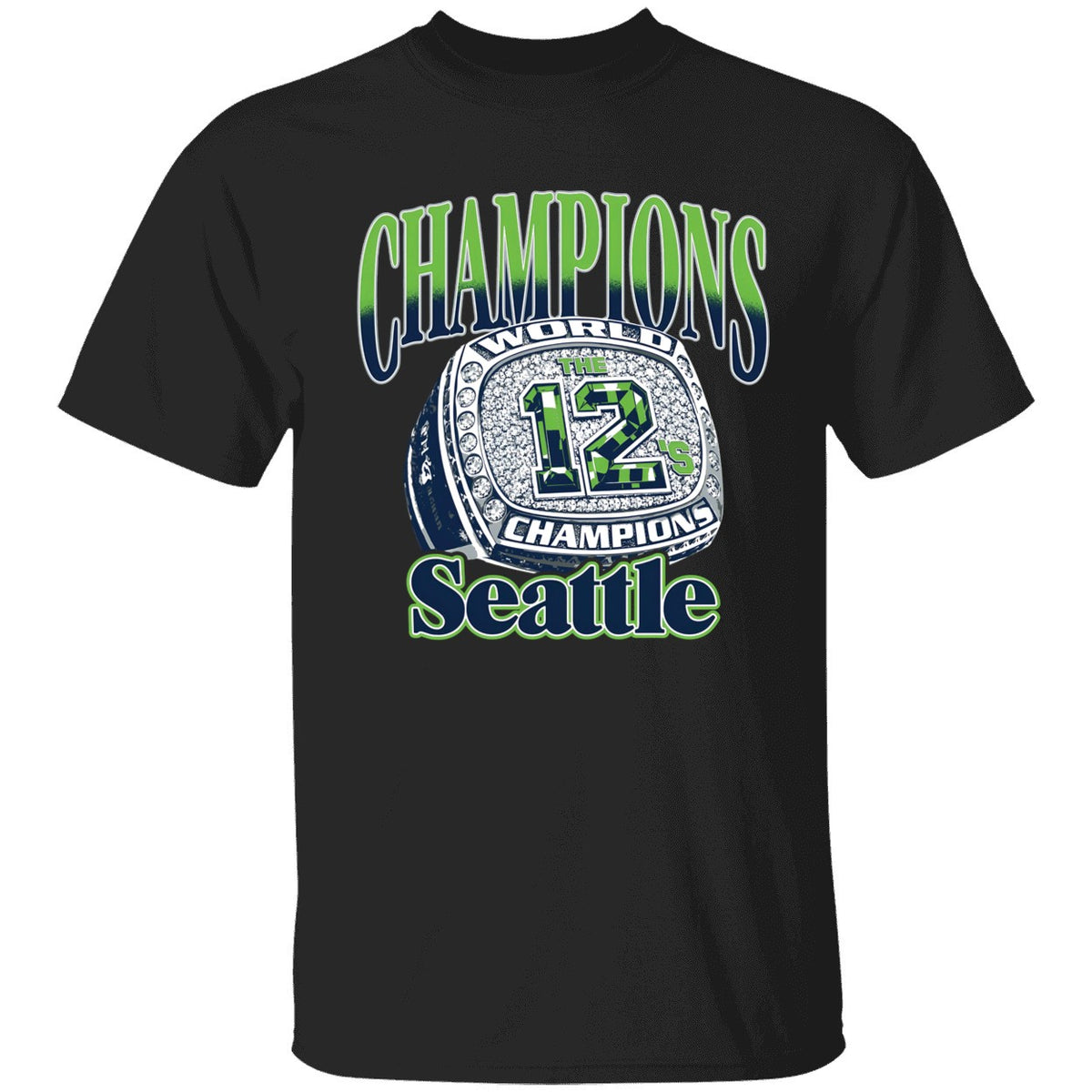 Seattle Seahawks Champions Ring The 12's Shirt